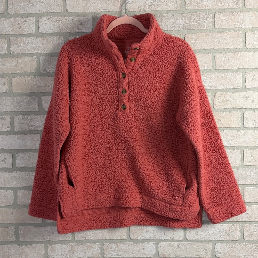 Aerie Sherpa pull over top oversized XS